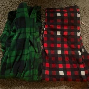 Green and Red Plaid Pants Bundle